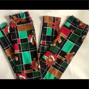 NEW! Matching Pair (2) Holiday Kids Leggings!